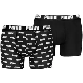 Puma Everyday Logo Print Boxershorts schwarz L 2er Pack