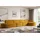 altdecor Ecksofa in L-Form Corner Sofa Bett Eckcouch Couch Wohnlandschaft Cauchsofa MARI-L3-406x165x78 cm Senfgelb
