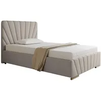 Panda möbel Polsterbett Beige, Holz, Mode, 120x206 cm, Oeko-Tex®