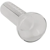 Ersatzglas für Regenmesser 35 mm Niederschlagsmesser Transparent Wetterfest Zylindrische Form mit klarer Skala 1-35 mm Messbereich Trichterförmige Öffnung Garten Genauer Regensammler