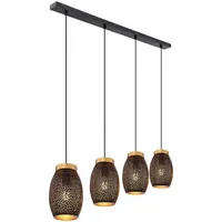 GLOBO Hängeleuchte Metall goldfarben, 4x E27