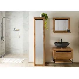 MASSIVMOEBEL24.DE Standregal 44 x 37 x 190 cm Beige