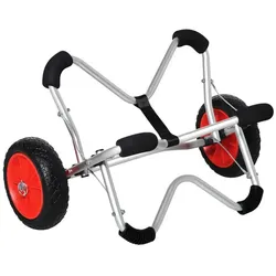 HOMCOM Kajakwagen, max. 75 kg, Aluminium/Polyurethan (PU)