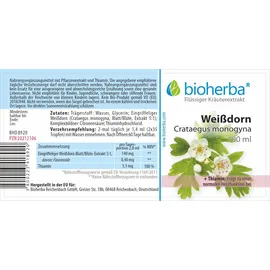 Bioherba Weissdorn Crataegus monogyna Tropfen Tinktur 50 ml