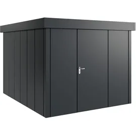 hörmann stauraumsysteme Hörmann Metall-Gerätehaus Juno mit Flachdach, Jfd11 - Design, 262 x 310 cm B x T),anthrazit,