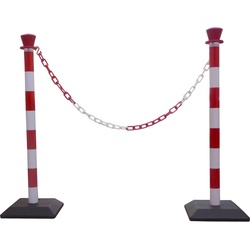 Rs Pro, Absperrung, Set of 2 posts – red/white