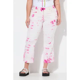 Angel Of Style by Happy Size Angel of Style Regular-fit-Jeans 7/8-Jeans Claire Batikmuster 5-Pocket rosa 52