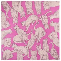 Codello PRINTED SQUARE POLYACRYL CATS in pink | Gr.: