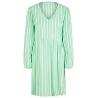 TOM TAILOR Denim Damen Kleid mit Muster, 31188-Vertical Green White Stripe, S