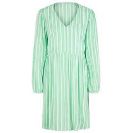 TOM TAILOR Denim Damen Kleid mit Muster, 31188-Vertical Green White Stripe, S