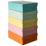 Falken 5x PURE Box Pastell A4 Füllhöhe 100 mm, Farben pastell sort., 22001960F