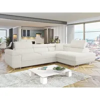 Mirjan24 Ecksofa Torezio, mit Bettkasten und Schlaffunktion, Moderne Schlafsofa (Farbe: Flow 06, Seite: Rechts)