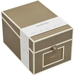 Die Kante Aufbewahrungsbox für Fotos und CDs, braungrau