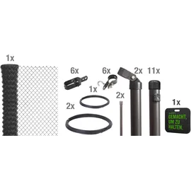 GAH Alberts Alberts® Set Maschendrahtzaun, zum Einbetonieren anth-mt800/25 - Kniekissen