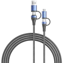 Vention USB-C/Micro-B 1 m Schwarz/Blau