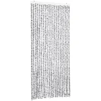 VidaXL Fliegenvorhang Hellgrau und Dunkelgrau 90x200 cm Chenille