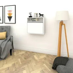 Skye Decor, Optimum- Optimum ELG, Weiß, Couchtische, 60x64x20 cm, 100% Melaminbeschichtete Partikelplatte