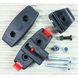 KLICKfix Satteladapter mit Seilschlosshalter, One Size, Schwarz,