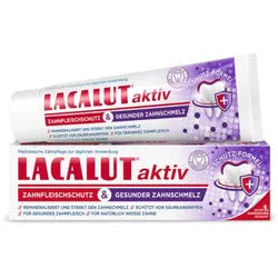 LACALUT aktiv Zahnfleischschutz & Gesunder Zahnschmelz Zahncreme 75 ml Zahncreme