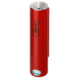 Proregal Robuster Sicherheitsascher verschließbar Keine lange Rauchbelästigung 0,6 Liter, HxBxT 30 x 10 x 10 cm Verzinkter Stahl Rot