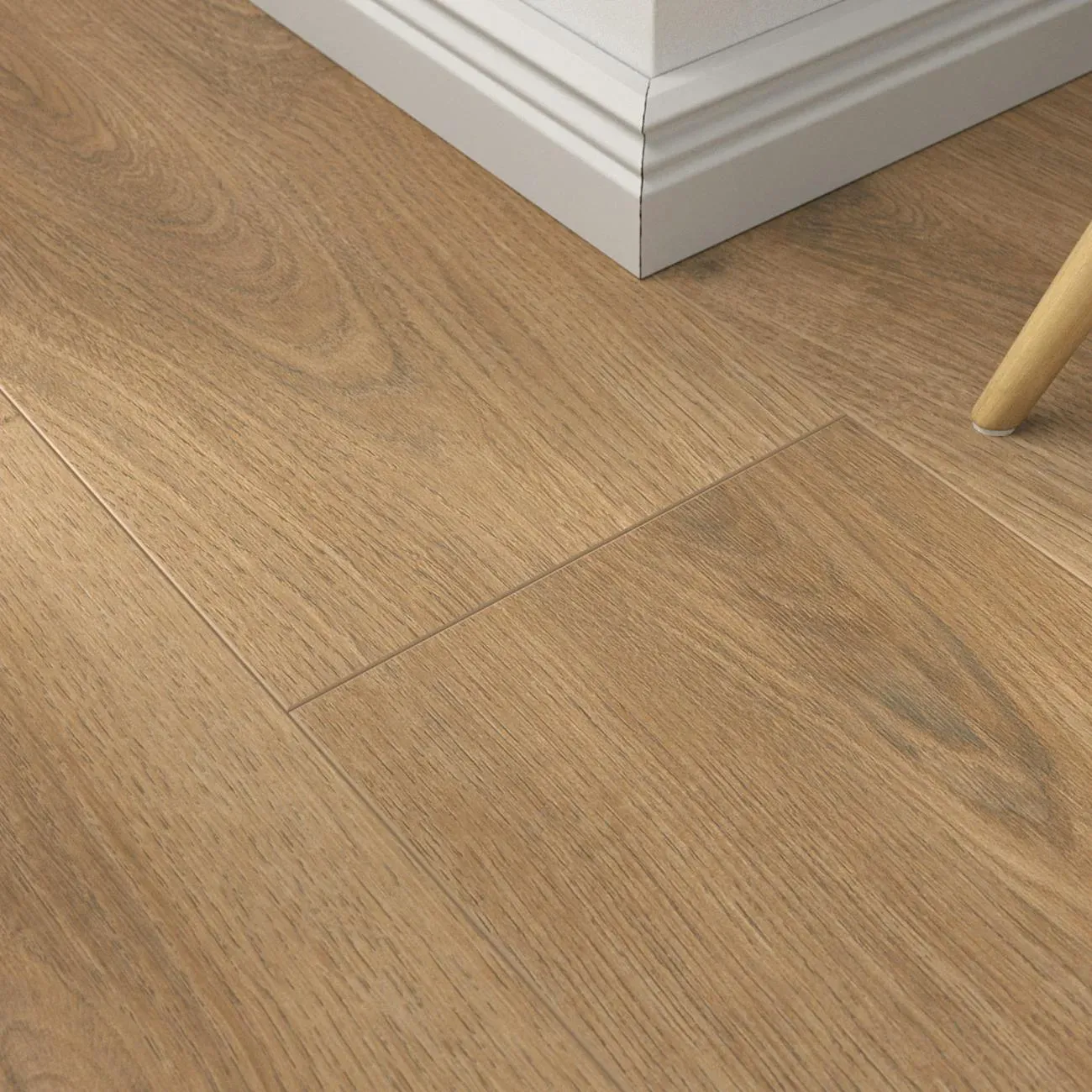 Laminat Toskana Eiche Creme – inkl. Dämmung & Fußleisten