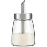 Vucchini Zuckerspender 140ml 4.7OZ, Deckel mit nicht scharfem Ausgießer, einfaches Ausgießen in Glasflaschen, Küchenbehälter, dekoratives Zubehör für Theke, Kaffeebar, Restaurant