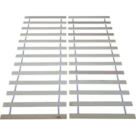 Homestyle4u Rollrost Kiefer naturbelassen 180 x 200 cm
