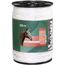 AKO Weidezaunseil 200 m 6 mm Weiß