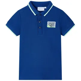 vidaXL Kinder-Poloshirt Dunkelblau 128