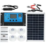 100W Solarpanel 420x280x30mm mit Coxolo 20A Regler