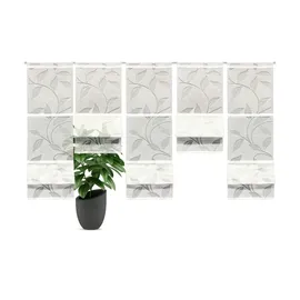 HOME WOHNIDEEN Magnetrollo RANA mit stangendurchzug, MAGNETROLLO SET,BAMBUSOPTIK,AUSBRENNER, weiß