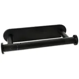Rollenhalter Toilettenpapier Ohne Bohren, WC Rollenhalter Ohne Bohren Schwarz, Papierrollenhalter Selbstklebend, WC Papierhalter Wandmontage, für Küche Badezimmer Wohnzimmer