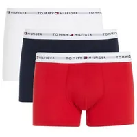 Tommy Hilfiger 3P Trunk Trunk Herren, Mehrfarbig (Desert Sky/White/Primary Red), M