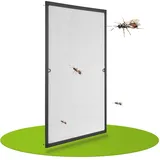 Juskys Fliegenschutzgitter mit Aluminiumrahmen 100 x 120 cm anthrazit