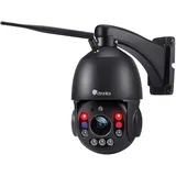 ctronics 30X Optischer Zoom 5MP PTZ überwachungskamera aussen WLAN 2,4/5GHz, IP Kamera Outdoor mit Automatisches-Zoom-Tracking, 150m Nachtsicht/Personenerkennung/2-Wege-Audio/Sirene, IP66