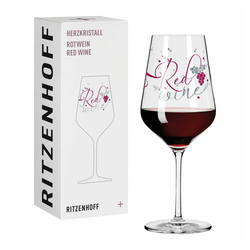 Ritzenhoff Rotweinglas Herzkristall Rotwein 006, Kristallglas, Made in Germany bunt
