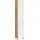 WELLTIME Soria Hochschrank 30 x 185 x 35 cm Weiß Metall/MDF/Spanplatte/Massivholz