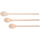 HENDI Holzkochöffel, 3er-Set verschiedene Größen, 3 Stk., (l)475mm