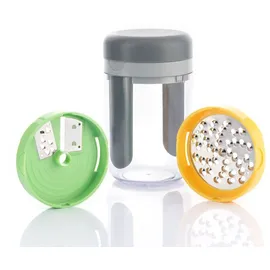 InnovaGoods 3-in-1 Gemüsespiralschneider und Reibe 1-tlg. Weiß