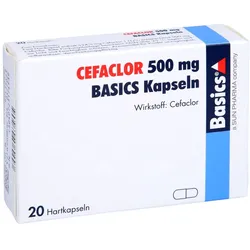 Cefaclor 500 mg BASICS Hartkapseln 20 St
