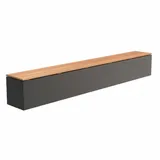 Adezz Sitzbank 300 x 40 x 43 cm Grau