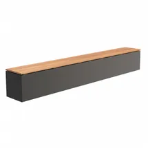 Adezz Sitzbank 300 x 40 x 43 cm Grau