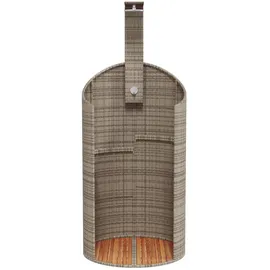 vidaXL Gartendusche schwarz 100x100x241,5 cm