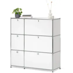 Tchibo - Kommode »Cn3« mit 6 Klappen - 115,5x40x120,5cm - chrom - Stahl / Aluminium / Kunststoff