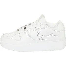 Karl Kani Sneaker KARL KANI "89 UP LOGO PRM", Damen, Gr. 41, weiß, Leder, Schuhe Sneaker