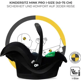 Kinderkraft MOOV 2 3-in-1 Moonlight Grey, Kinderwagen 3 in 1 Kinderwagenset bis 22 kg mit EVA-Rädern