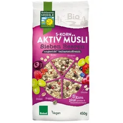 Bohlsener Mühle 5-Korn Aktiv Müsli Sieben Beeren bio