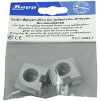 Heinrich Kopp Kopp 320304044 Verbindungsmuffen 2 Stück Aufputz-Feuchtraum Standard