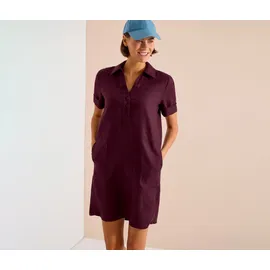 Cecil Blusenkleid Knielang Unifarben Rot 46