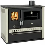 EEK A+ Kaminofen mit Backfach und Herdplatte  Prity GT FS S DR IVORY 15 kw Ofen Dauerbrandofen Werkstattofen Schwedenofen